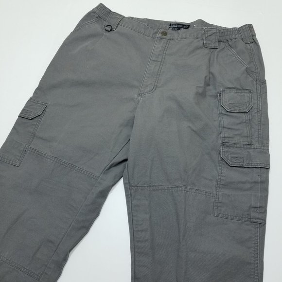 5.11 Tactical Series Gray Pants - Cargo - Style 74 - Picture 4 of 6